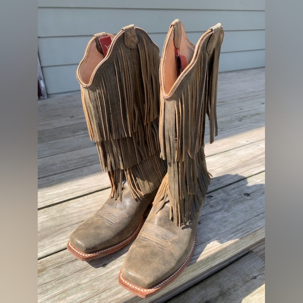 Twisted X Fringe Boots
